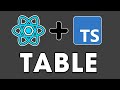 React Typescript 2023 - 19. Table