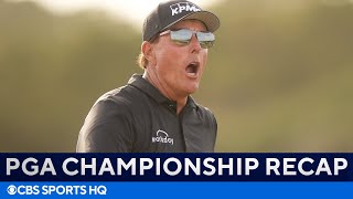 Phil Mickelson & Brooks Koepka Battle! | PGA Championship Round 2: FULL Recap | CBS Sports HQ