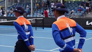 ⁴ᴷ Australian Open 2022 SIGHTS sounds SUMMER of tennis | New BallKids Please - Melbourne Park