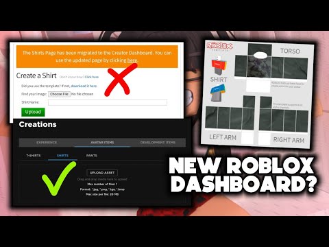 How To UPLOAD SHIRTS On Roblox Using The NEW Creator Dashboard! UPDATE ...