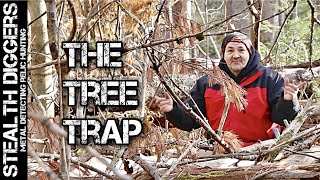 It was under all the blown down trees ! Metal detecting a really old places in the woods