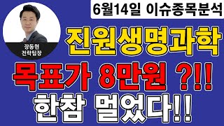 진원생명과학(011000) - 목표가 8만원 ?!! 한참 멀었다!!