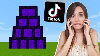 PROBAMOS LOS TIKTOK MÁS VIRALES DE MINECRAFT 15