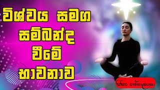 කාලය අවකාශයෙන් තොර විශ්ව සමධි භාවනව| Guided meditation| law of attraction| sinhala