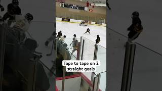 Jacob #goal 🚨alert! Two great tape-to-tape passes! #pass #teamwork #score #icehockey #nhl #celly