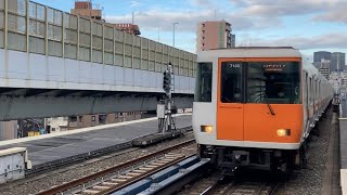 近鉄7020系 HL23編成 コスモスクエア行 九条駅 入線