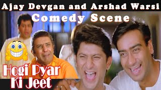 Ajay Devgan and Arshad Warsi Comedy Scene | Hogi Pyar Ki Jeet Movie