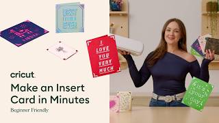 How to Make an Easy DIY Card with Cricut | Insert Cards for Beginners