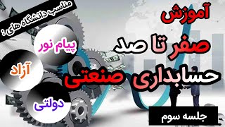 آموزش درس حسابداری صنعتی ۱ (بهایابی ۱ ) پیام نور ، آزاد ، دولتی || جلسه ی سوم