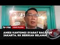 Ridwan Kamil Beri Selamat ke Anies Dapat Dukungan di Pilkada Jakarta | Kabar Pilkada tvOne