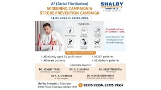 Shalby Hospital Jabalpur's AF Screening \u0026 Stroke Prevention Campaign | Nerurology | Cardiology