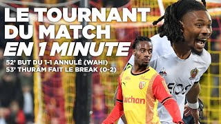Lens - Nice | Hors-jeu de Wahi + But de Thuram : le tournant du match en 1 minute !