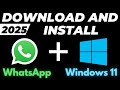 How to Download and Install WhatsApp in Laptop/PC Windows 11