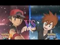 Pokemon Sun and Moon Champion Ash Vs Gary (Pokemon Multiverse)