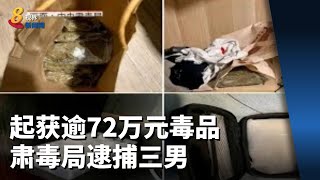 起获逾72万元毒品 肃毒局逮捕三男