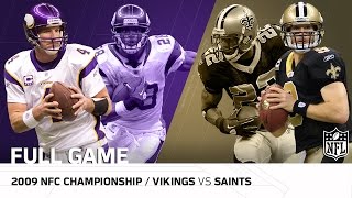 2009 NFC Championship Game: Minnesota Vikings vs. New Orleans Saints | NFL Full Game