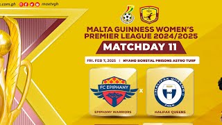 Live | Epiphany Warriors v Halifax Gueens | Malta Guinness Women's Premier League | MD11