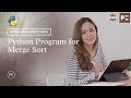 Python Interview Question | Python Program for Merge Sort in Python | Perfect eLearning