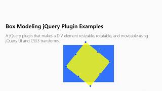 Create Resizable, Draggable, Rotatable Elements With jQuery