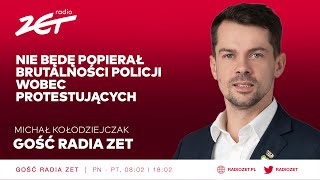 Michał Kołodziejczak: nie będę popierał brutalności policji wobec protestujących
