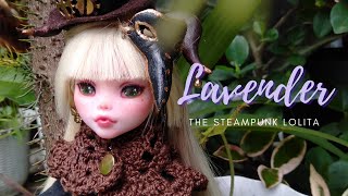 Lavender, the Steampunk Lolita doll custom