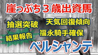 【一口馬主】崖っぷち３歳未勝利馬「ベルシャンテ結果」