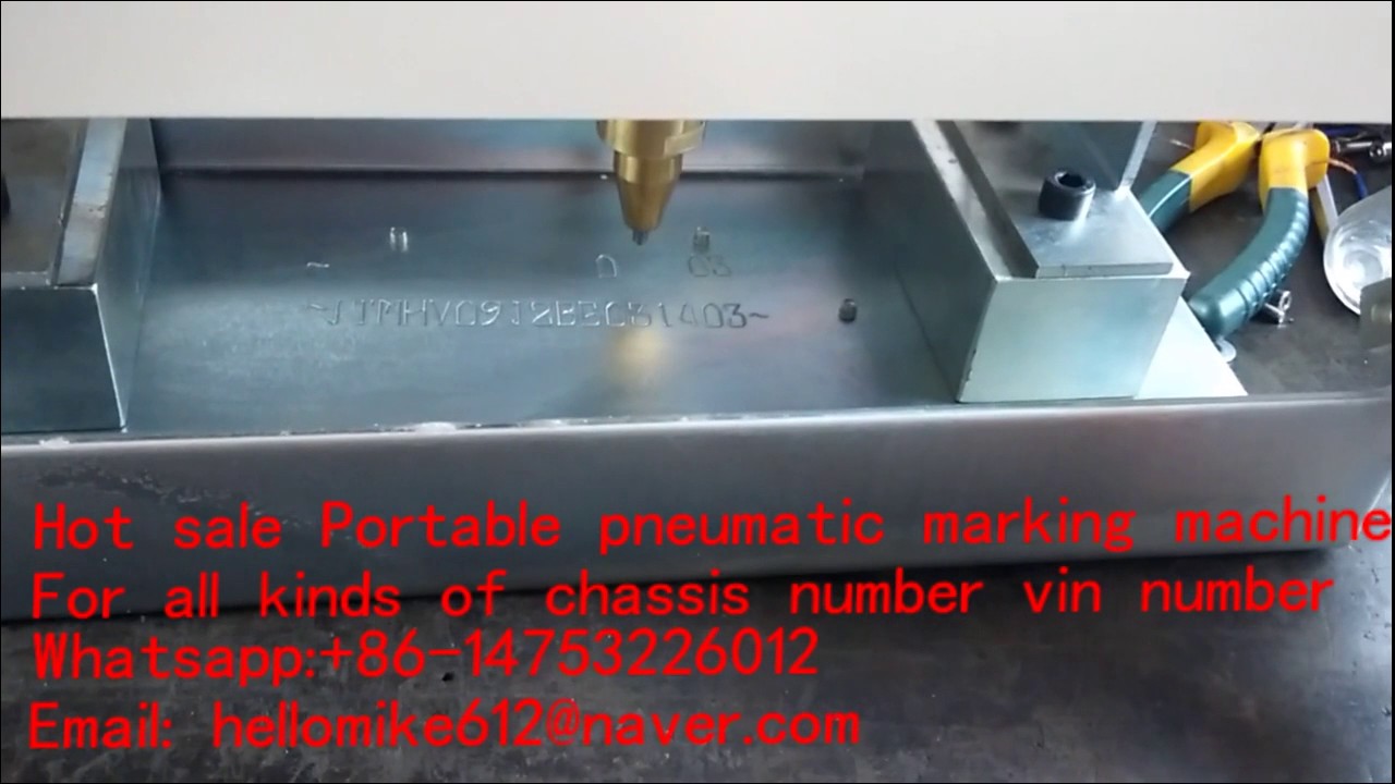 How To Punch Chassis Number With Portable Marking Machine Car Chassis