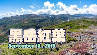 日本一早い黒岳の紅葉 2019年9月10日