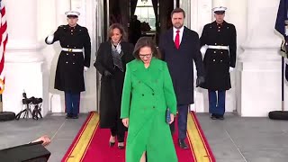 Vice President Kamala Harris and Vice President-elect JD Vance travel to US Capitol together