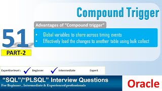 Oracle PL SQL interview question | Advantages of Compound Trigger