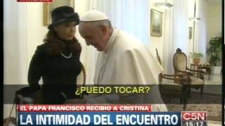 C5N -VATICANO LA INTIMIDAD DEL ENCUENTRO ENTRE CRISTINA KIRCHNER Y FRANCISCO