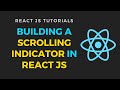 Building a page scroll indicator in reactjs