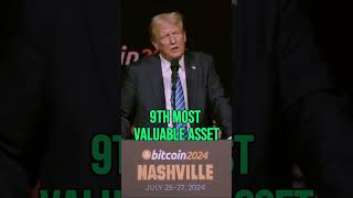 Donald Trump Flips 180 On BITCOIN [9th Most ValuableAsset in the World] #bitcoin #shorts #crypto