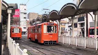 伊予鉄道モハ50形78 3系統 松山市駅