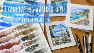 Granulating Watercolours: Painting Process Video, with Daniel Smith, Schmincke, Roman Szmal paints