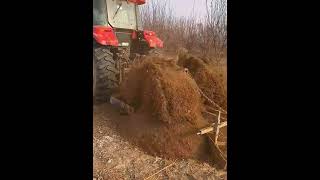 Soil and sand depth ploughing process- Good tools and machinery make work easy
