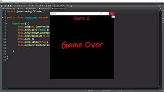 Snake Game Using Java Swing in Eclipse
