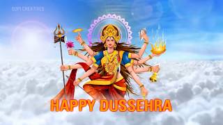 Happy Dasara I Happy Navaratri  I Dasara Wishes by Gopi Creatives