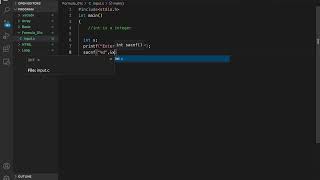 How to Input Integer in C