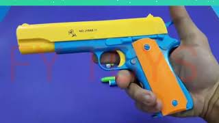 Pistol toys Realistic Toy Gun Size 1:1 Scale ACP COLT -Smith Wesson Toy Rubber Bullet #yytstarracing