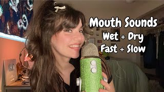 ASMR | 1 Hour Of Fast To Slow Mouth Sounds (Wet \u0026 Dry) || Pure Mouth Sounds \u0026 Hand Movements