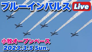 ブルーインパルス 3年ぶりの展示飛行 小牧基地 オープンベース 2023.3.5【ぴかーど47at】