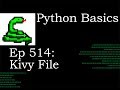 Python Basics Kivy File