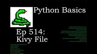 Python Basics Kivy File