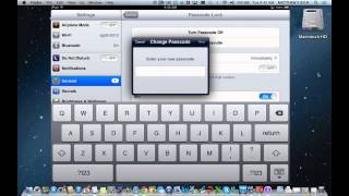How to create a passcode on an iOS device