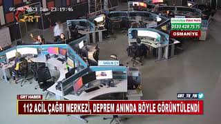 112 Acil Çağrı Merkezi, Deprem Anında Böyle Görüntülendi