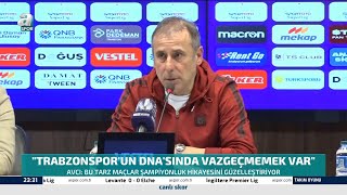 Trabzonspor 3-2 Kayserispor Abdullah Avcı Maç Sonu Basın Toplantısı