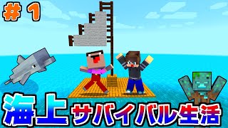 海しかない鬼畜世界で生き残りをかけたマインクラフト#１【マイクラ】【ありくまかのあ】