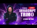 STOP Ignoring This JavaScript String Trick – .trim() Explained!