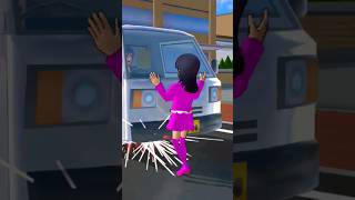 kasihan mio kena tabrak mobil #sss #shortvideo #sakuraschoolsimulator